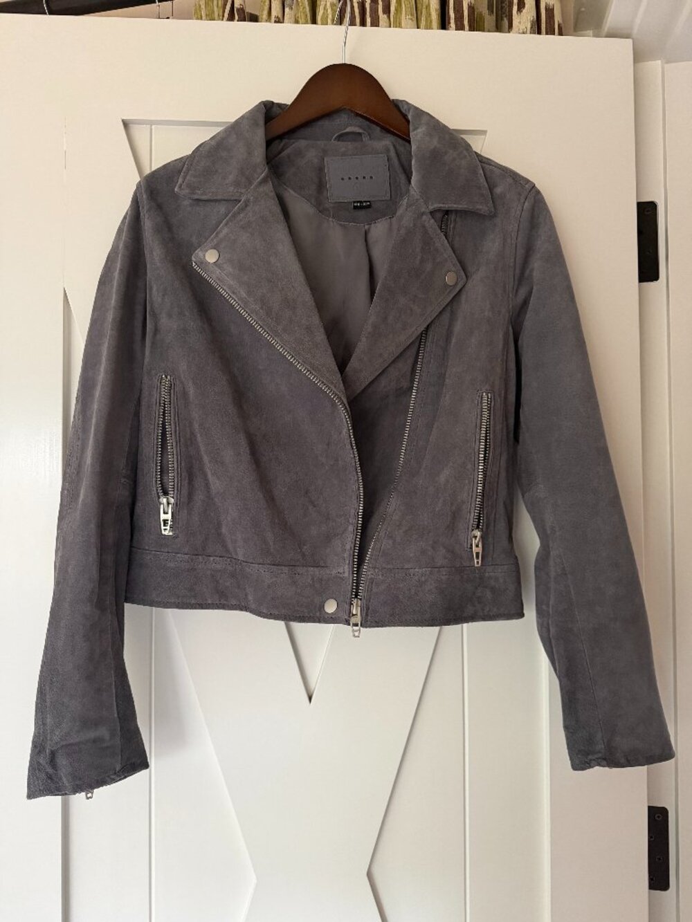BlankNYC Gray Leather Jacket